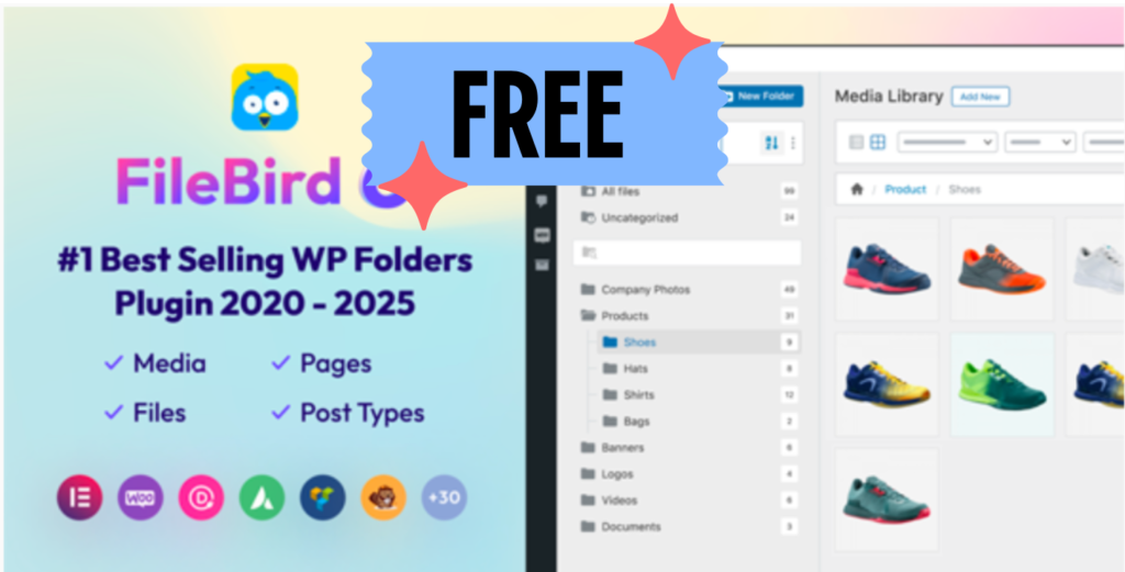 FileBird – Organize Your WordPress Media Library-for free