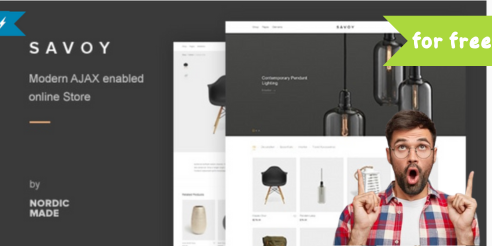 Savoy – The Best Minimalist AJAX WooCommerce Theme for Elegant Online Stores for free